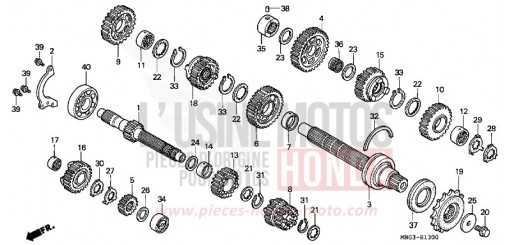 BOITE DE VITESSES VFR800FIX de 1999